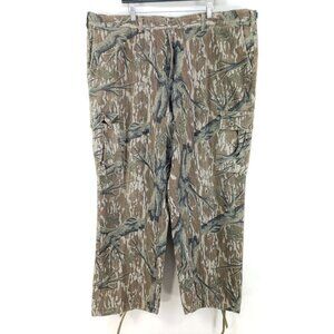 Vintage Mens XXL Quite Camouflage Fleece Cargo Hunting Pants